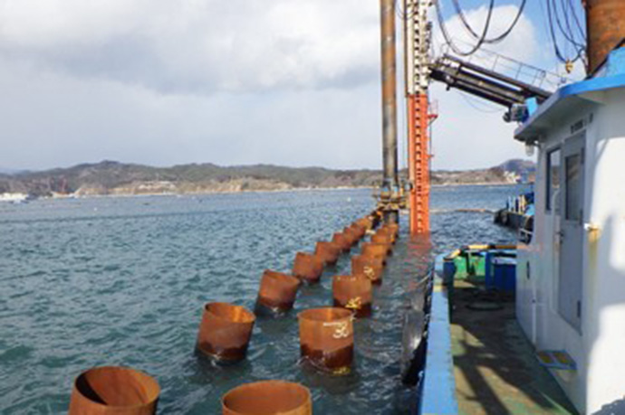 松岩漁港片浜沖防波堤工事